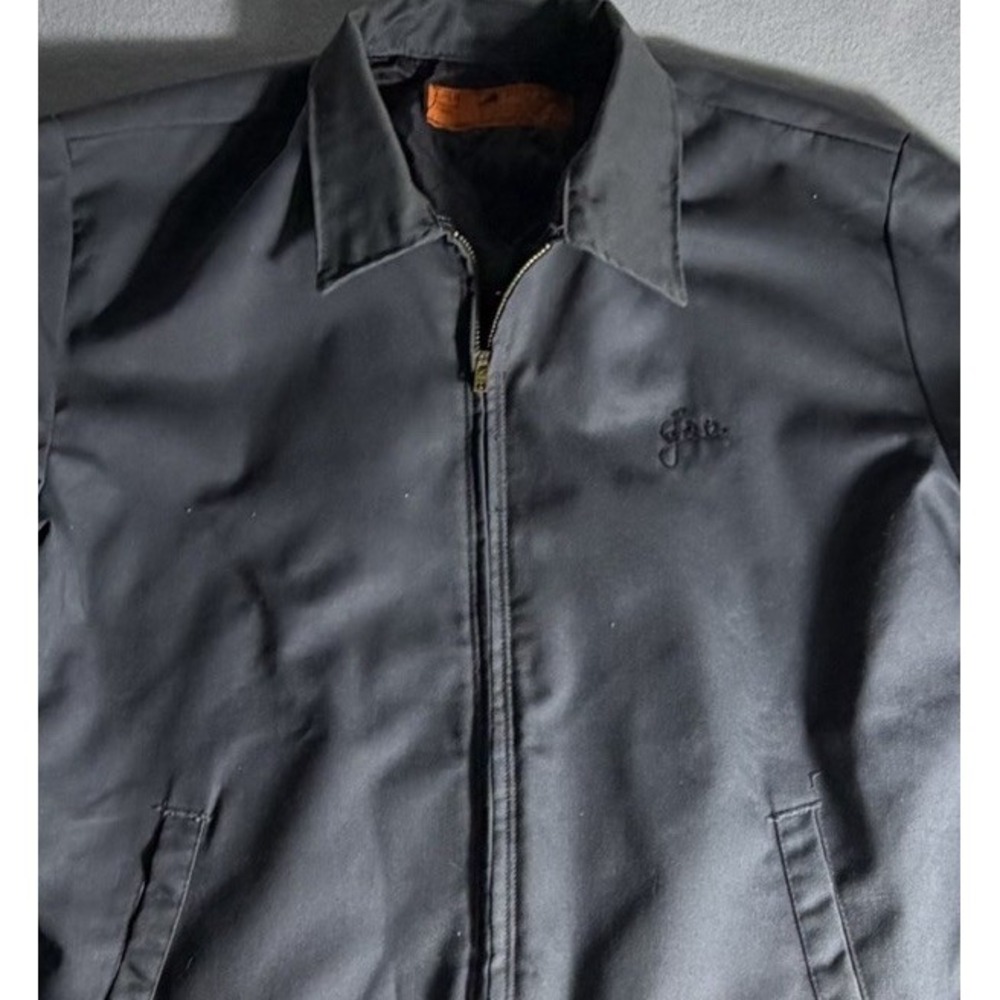 Vintage Red Kap Jacket Mechanic Quilted Pockets Workwear Utility Mens L Navy